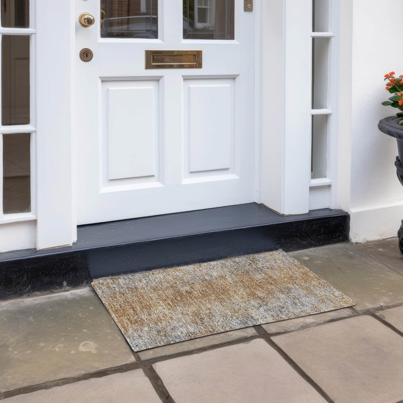 Tapis intérieur / extérieur Malchow avec envers antidérapant, Rectangle 1 pi 8 po x 2 pi 6 po
