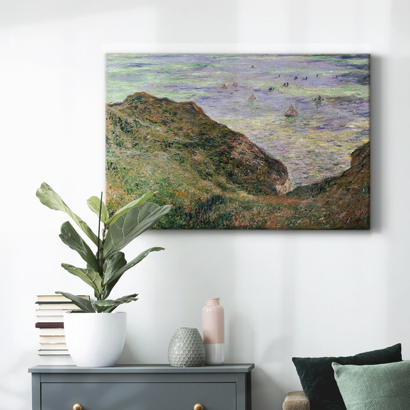 Paysage rétro-ICI, Toile tendue, H 41 po x l 61 po x P 1,5 po