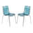 Minelli Dining Side Chair with Water Ripple Design and Chrome Legs-451650592
