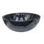 16" Jet Black Marble Round Vessel Sink – Natural Stone Bathroom Vanity Basin – Modern Polished Sink-49480704