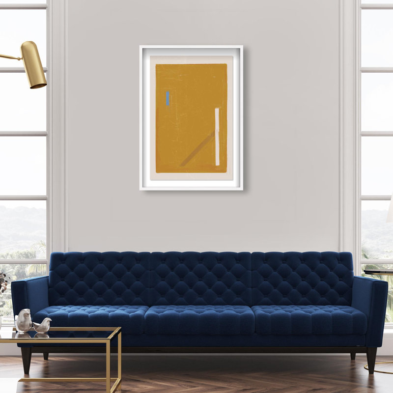 Oliver Gal Sunny Window Abstract - Luxury Shadowbox Framed Wall Art, 55.5" H x 37.5" W, White