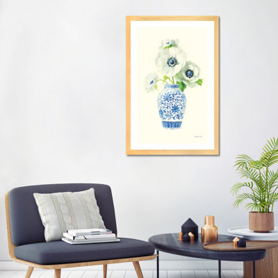 "Floral chinoiserie II" par Danhui nai, reproduction d’art