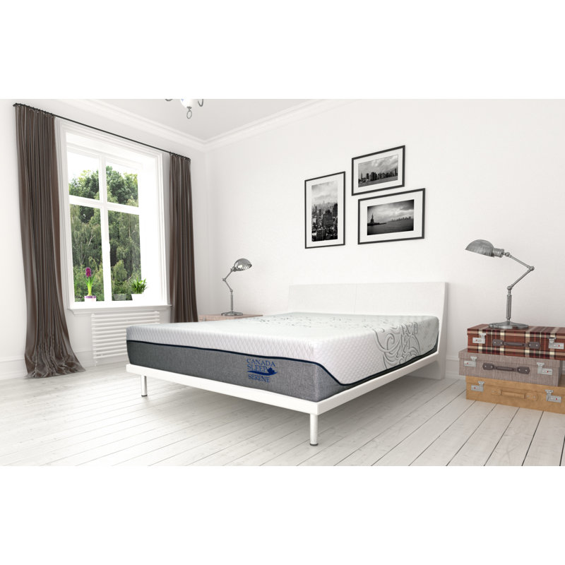 Matelas en mousse à mémoire moyenne à gel 12" serene, Simple