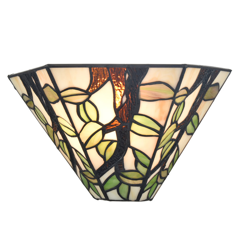 Applique murale en verre coloré style Tiffany