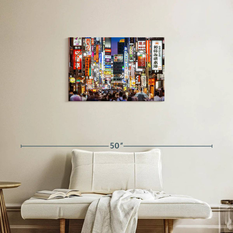 Shinjuku bondé à Sir Sirky, H 20 po x l 30 po