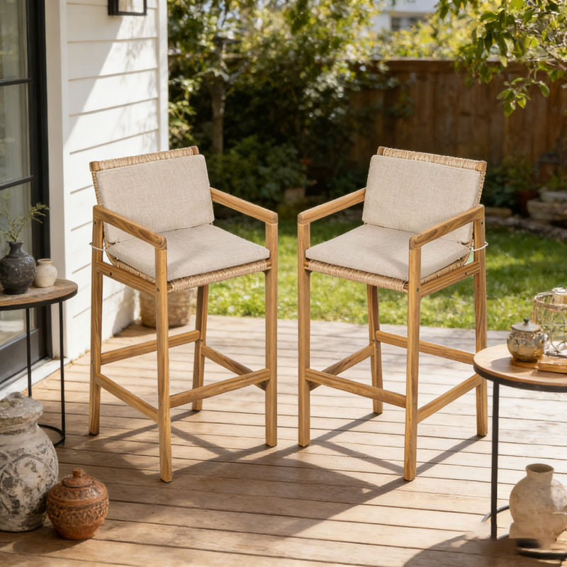 Wood Outdoor Barstool