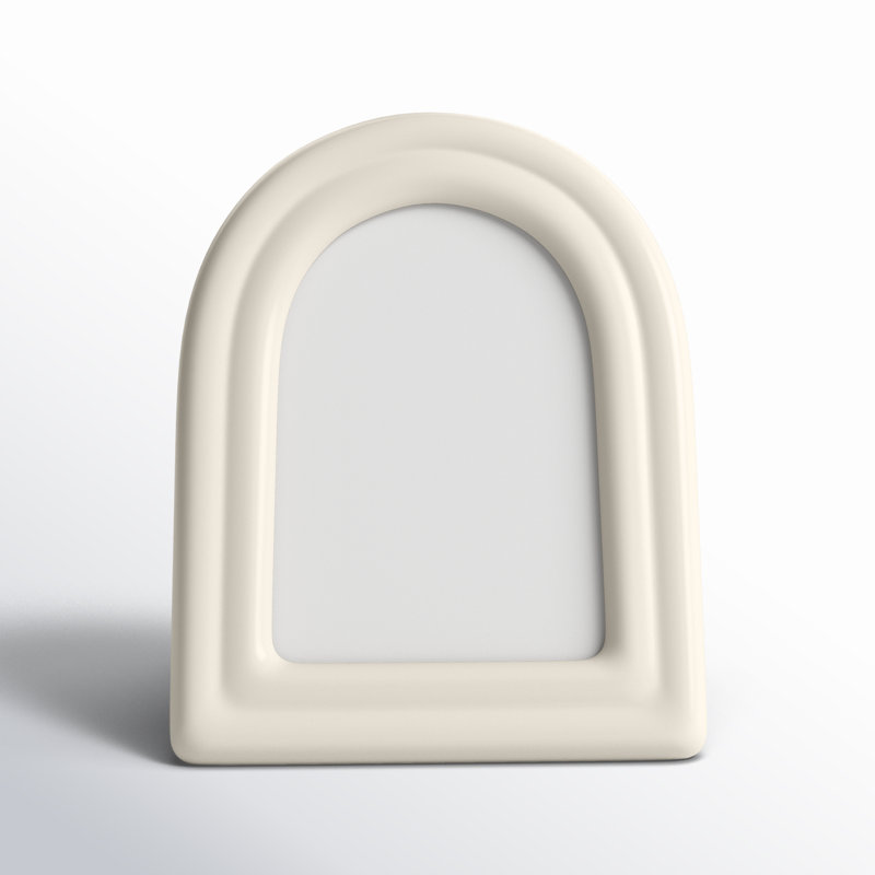 Leandro White Ceramic Matte Picture Frame