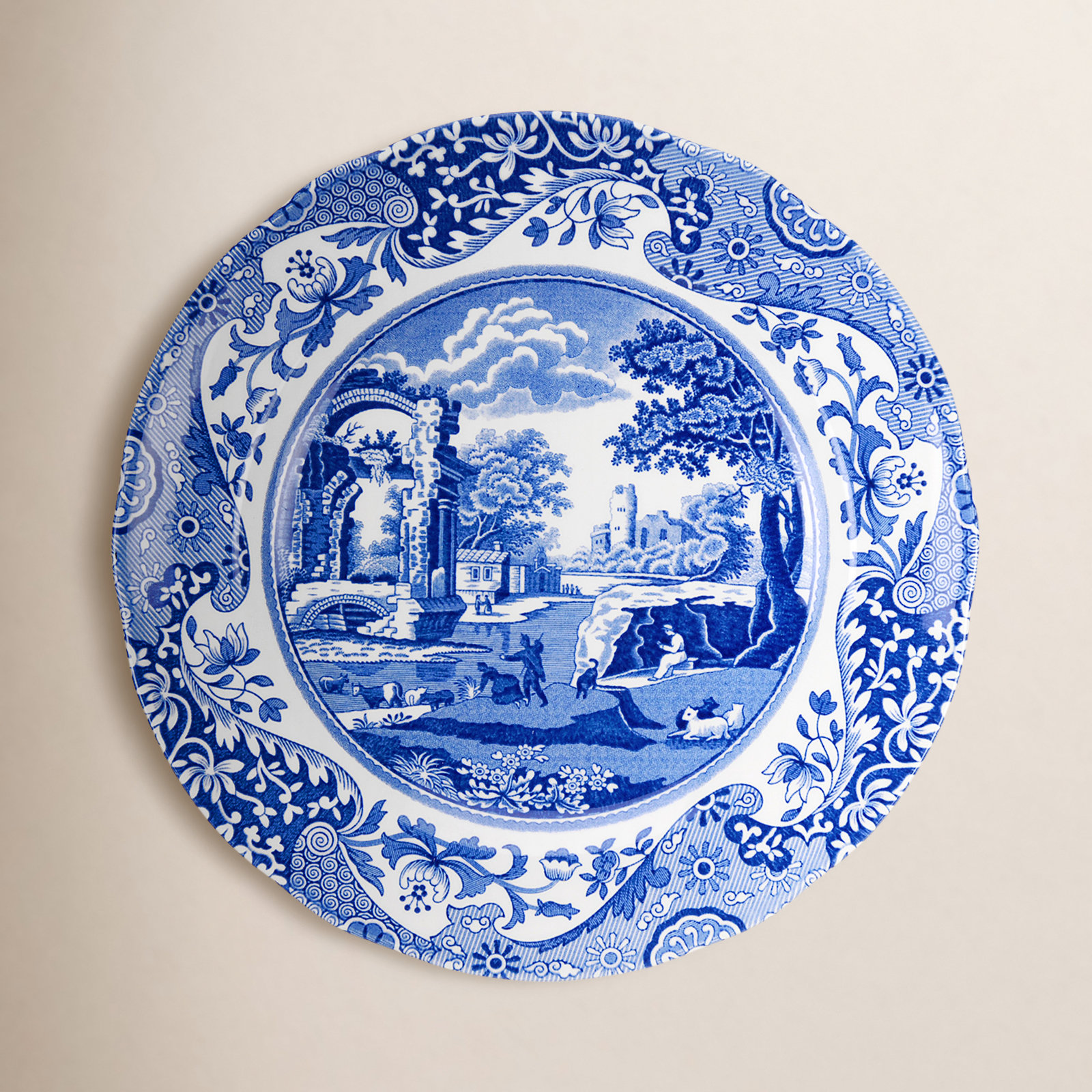 Spode Blue Italian 8" Salad Plate