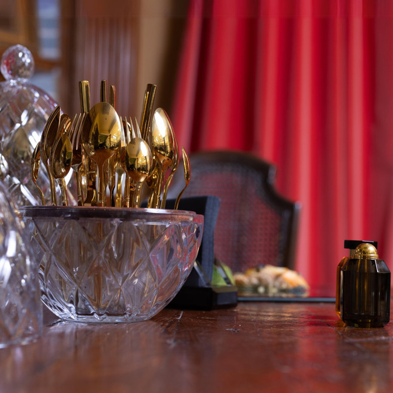 28 - Piece Flatware Set - Service for 6, Gold