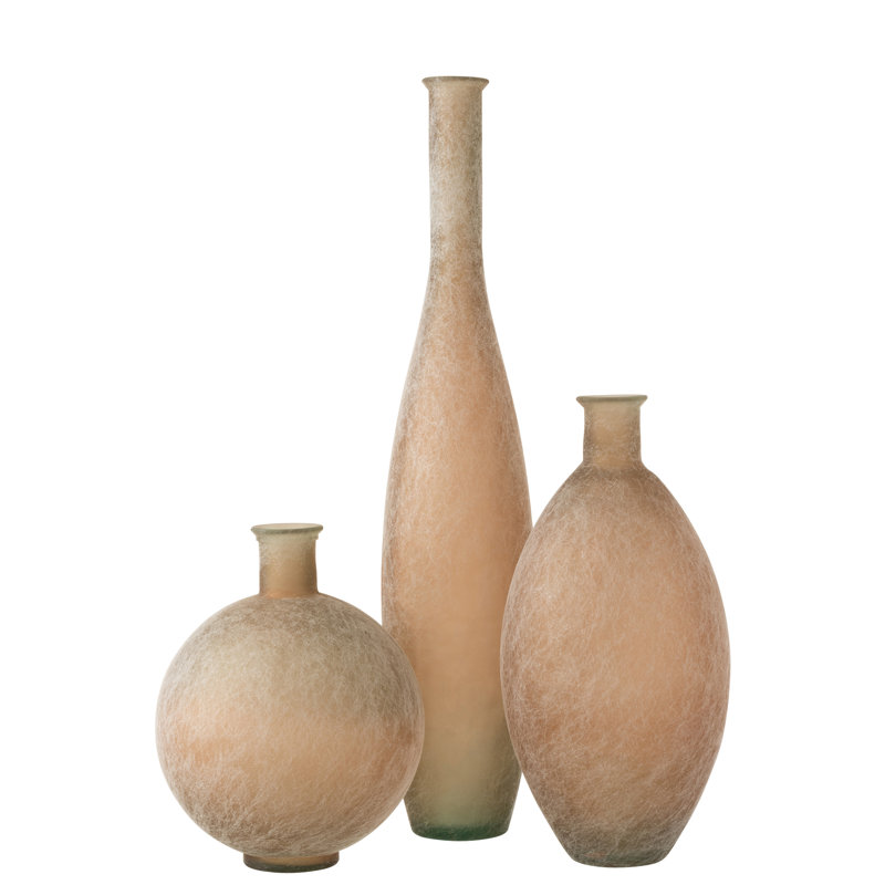 Huston Glass Table Vase 1, Beige