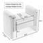 Banc de maquillage en tissu