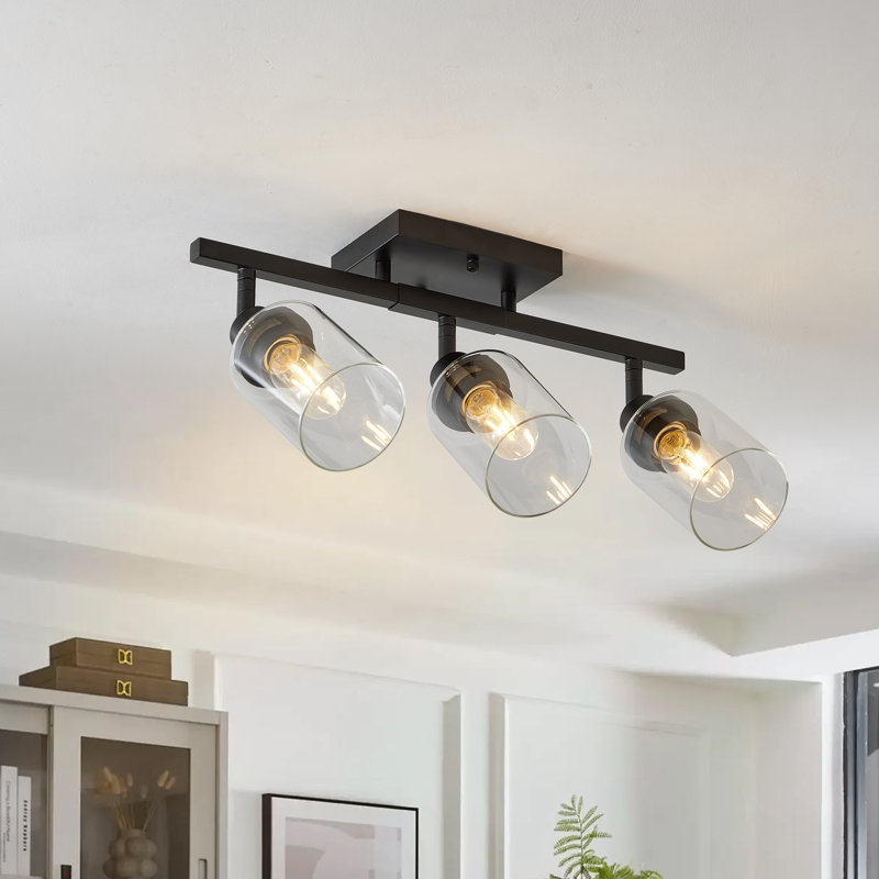20'' 3 -Light Fixed Track Track Kit With Dimmable And Adjustable Head, 3 Lights, 11.6" H x 19.6" W x 4.7" D