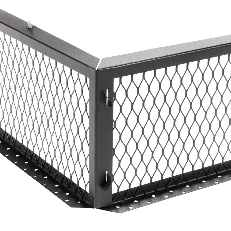 BigTop 10" x 10" Black Galvannealed Multi-Flue Chimney Cap, 10" Height, 5" H x 19.5" W x 18" D