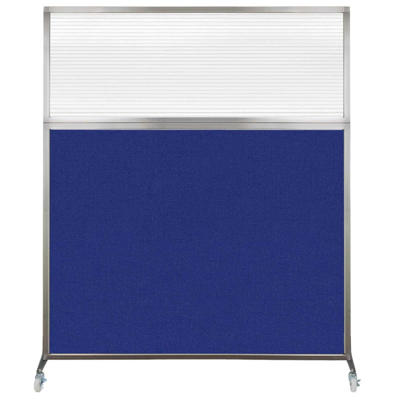 Cloison de bureau Hush, Longueur 72 po, Bleu royal