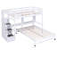 Lit mezzanine simple au-dessus de double avec bureau intégré Thedford par Harriet Bee-1360341385