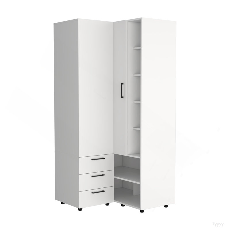 Armoire Ursine, chambre, blanc, Blanc