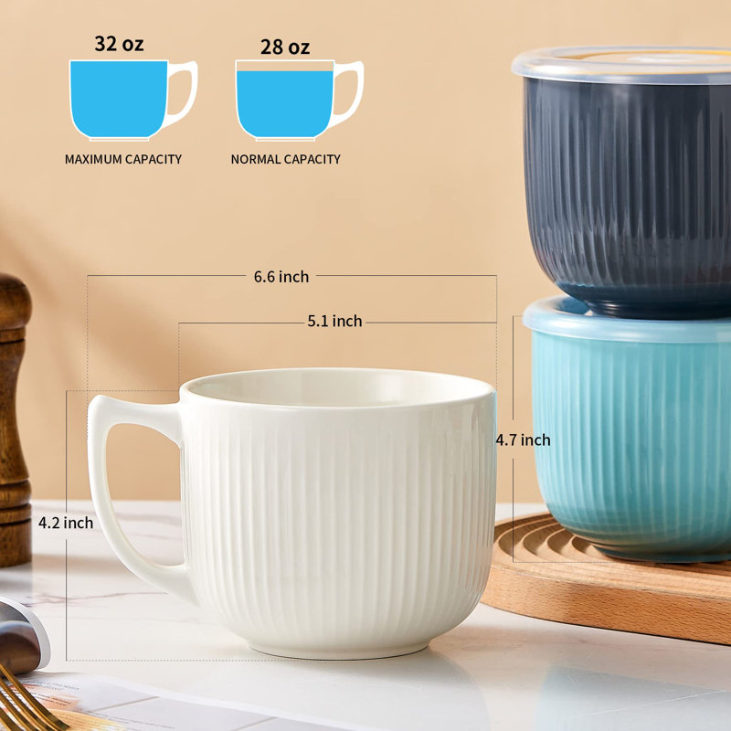 Bol en céramique avec poignée 32 oz