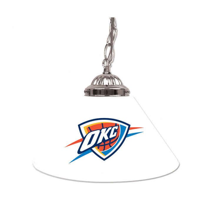 Luminaire suspendu conique à 1 lumière pour table de billard NBA, Thunder d'Oklahoma City