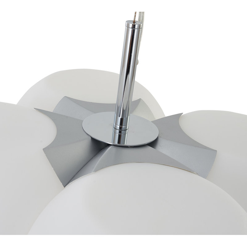 4-Light White PC Cloud LED Lighting Fixture