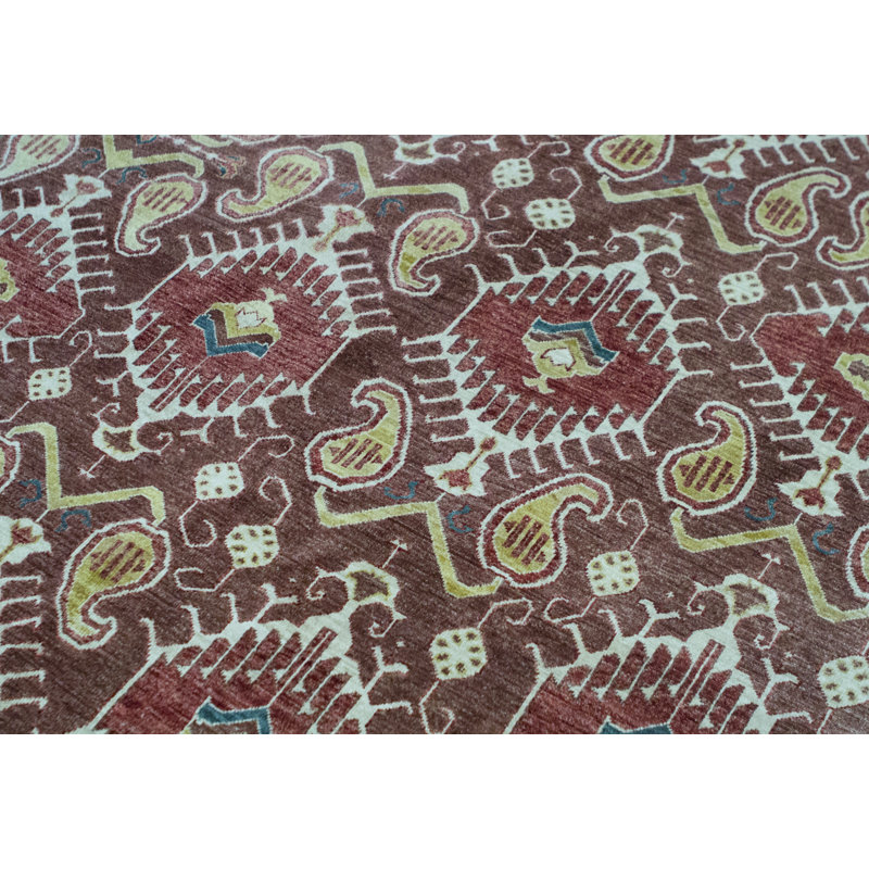Wool Southwestern Area Rug in Brown/Beige