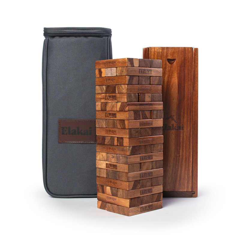 Acacia Woodlander Mountain Blocks, H 11,40 po x l 3,54 po x P 3,54 po