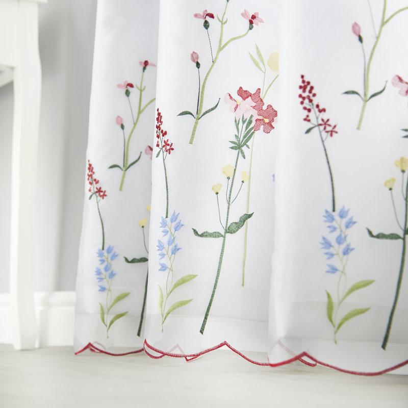 Stamper Semi Sheer Curtain Pair, 147 x 137 cm