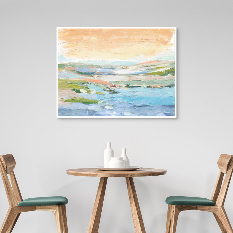 «Inlet Abstraction» par Willowbrook, art mural encadré