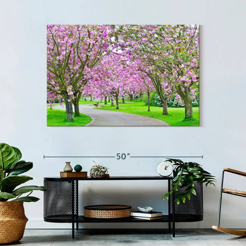 Harnek Sakura Path, 32" H x 48" W
