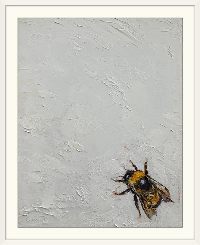 «Redwood Bumblebee» par Michael Creese, reproduction d'art, H 48 po x l 38 po x P 1,5 po, Toile