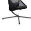 Balancelle d'extérieur à œufs Cery, support pliable, coussin noir côtier-117664617