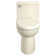 American Standard Compact Cadet 3 Flowise 4 Toilet with Seat Elongated Chair Height