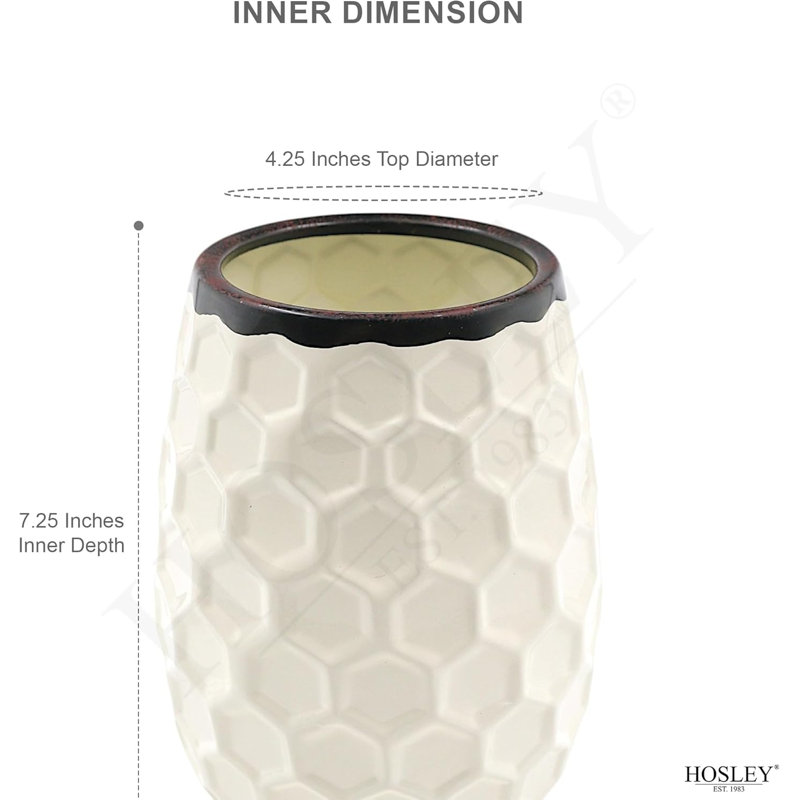 Vase en métal 7,5 po Hosley