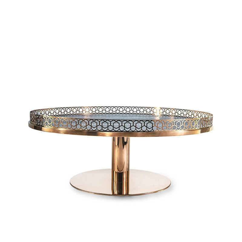 Table basse à piédestal, Or