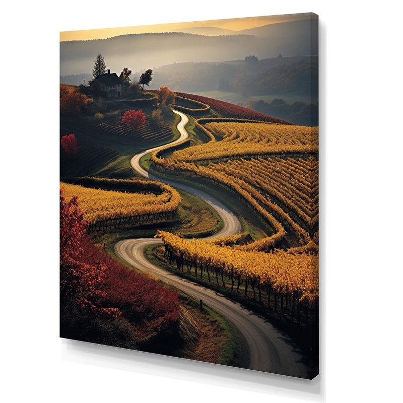 «Scenic Enchanting Vineyard II», impressions sur toile, H 32 po x l 24 po x P 1 po, Toile tendue