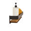 Clet Wall Mount Stainless Steel Teak Wood Rectangular Bathroom Shelf-1591761590
