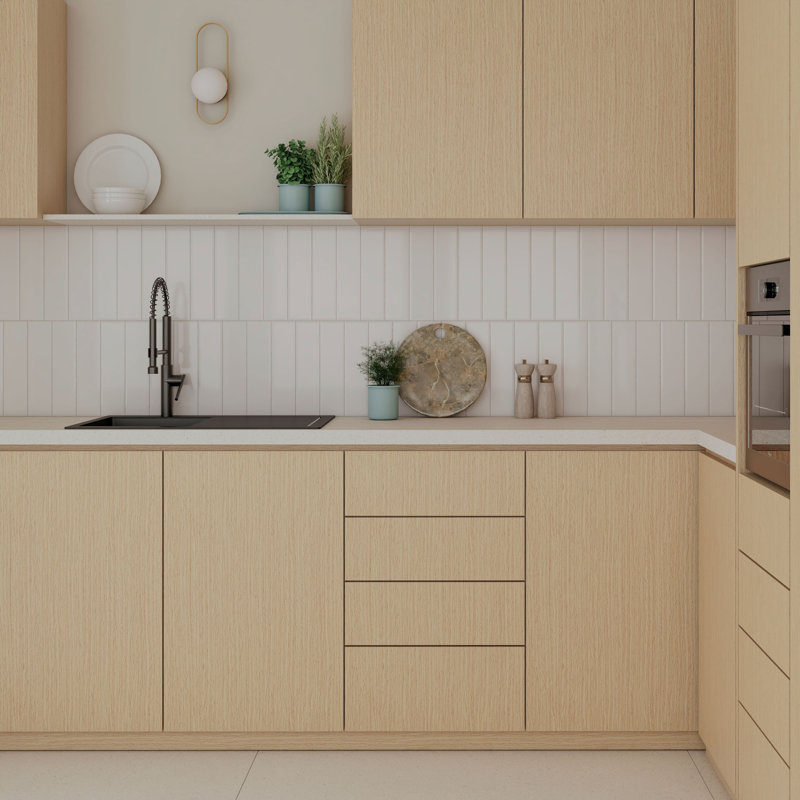 Facet 3in.x12in. Ceramic Subway Wall Tile, White Gloss