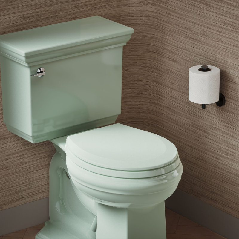 Lustra with Quick-Release Hinges Toilet Seat, Seafoam Green, Round