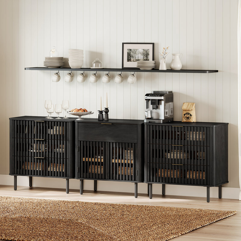  Buffet 94,5 pouces, Noir