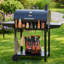 Barbecue au charbon avec panier avant Royal Gourmet