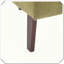 Chaise longue en tissu doux d'inspiration Mid-Century-121321199
