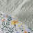 HoneiLife King Size 3‑Piece Small Floral Quilt Bedding Set, Soft Blended Fabric Coverlet with Matching Pillow Shams, White-124529157-124529158