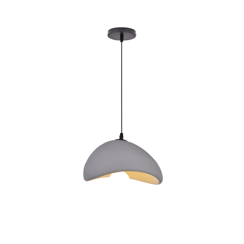 Luminaire suspendu en forme de dôme à 1 lumière Danthony, H 7,08 po x l 11,81 po x P 11,81 po