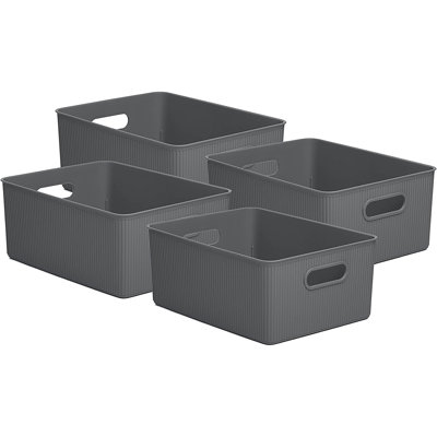 Ribbed Plastic Box Set
