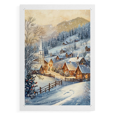 Fêtes de Noël, art Dxxiii - impression sur toile seulement - non encadrée