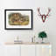 Prairie Wolves by J.W. Audubon - Picture Frame Painting Print-55601829-55601828