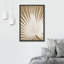 «Tropical Palm Classic Fan Palm Leaf Botanical Neutral Organic Modern», reproduction d'art encadrée sur toile-73333511-73333514