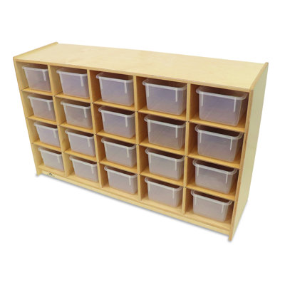 Casier 20 compartiments avec bacs en plastique