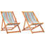 Ensemble de chaises pliantes en tissu Marei