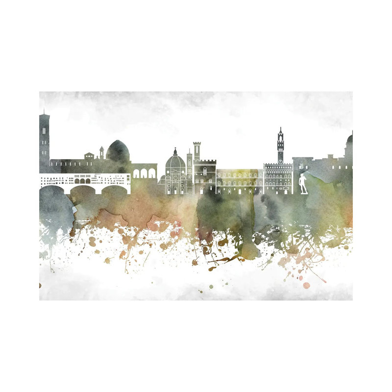 Florence Skyline by WallDecorAddict - Wrapped Canvas Print, 20.32 cm H x 30.48 cm W