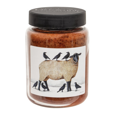 Snowy Sheep & Crows Buttered Maple Syrup Jar Candle - 26oz.